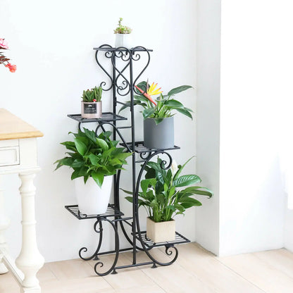 5 Tiered Tall Plant Stand Indoor Iron