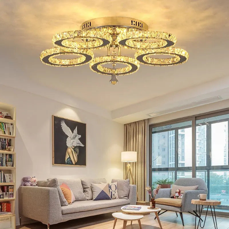 Modern Crystal Led Ceiling Light