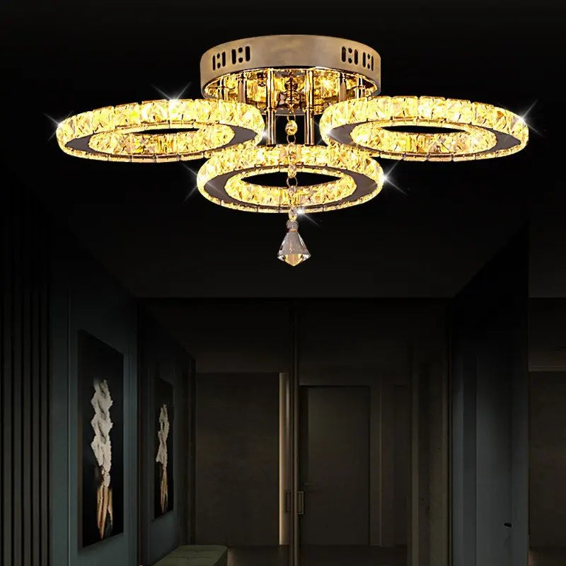 Modern Crystal Led Ceiling Light