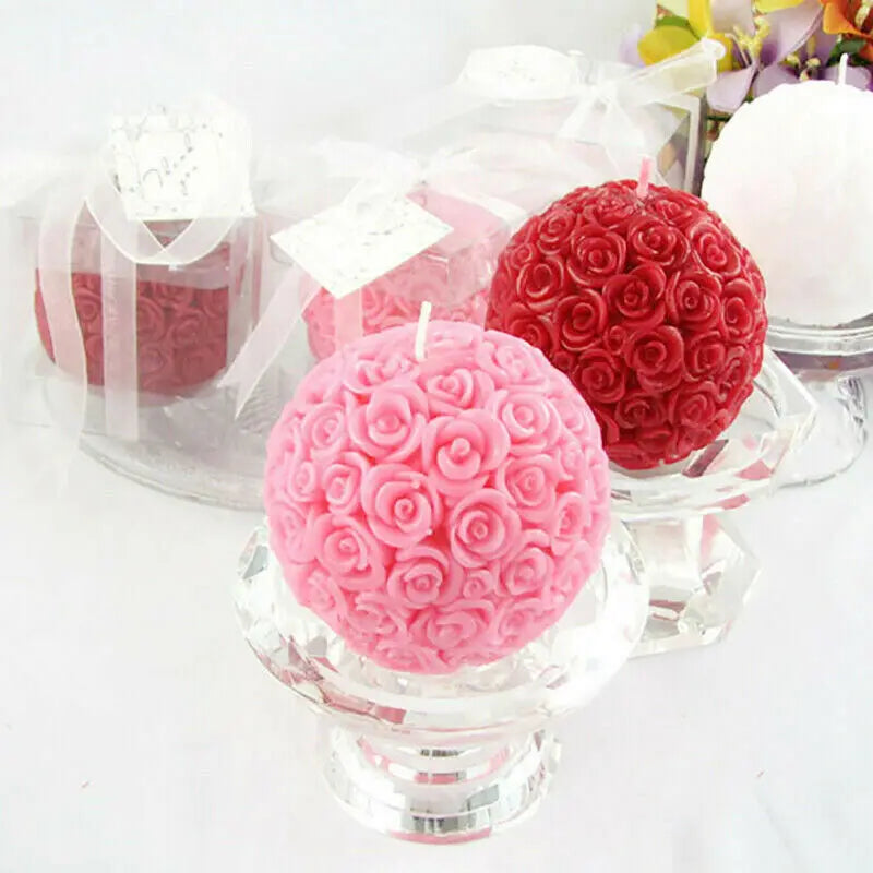 Rose Ball Aromatherapy Candle Soap Mould Rose