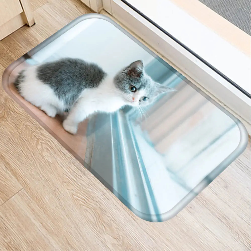 2pcs40*60cm Cute Cat Non-slip bath Mat