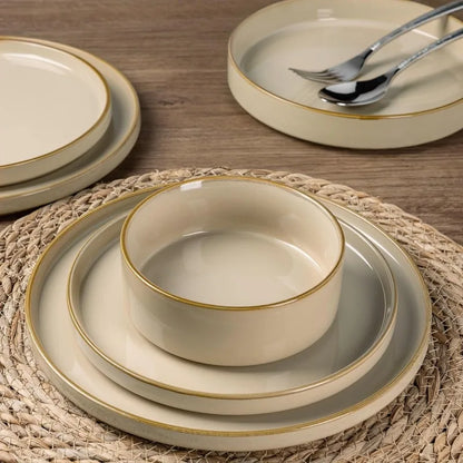 Ceramic Dinnerware Sets for 4, 12 Pieces