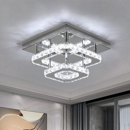 Crystal Flush Mount Ceiling Light Fixtures