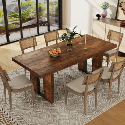 Rustic Dining Table, Farmhouse Dinner Table