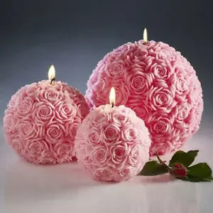 Rose Ball Aromatherapy Candle Soap Mould Rose