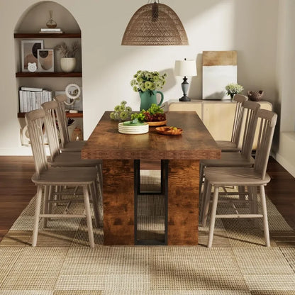 Rustic Dining Table, Farmhouse Dinner Table