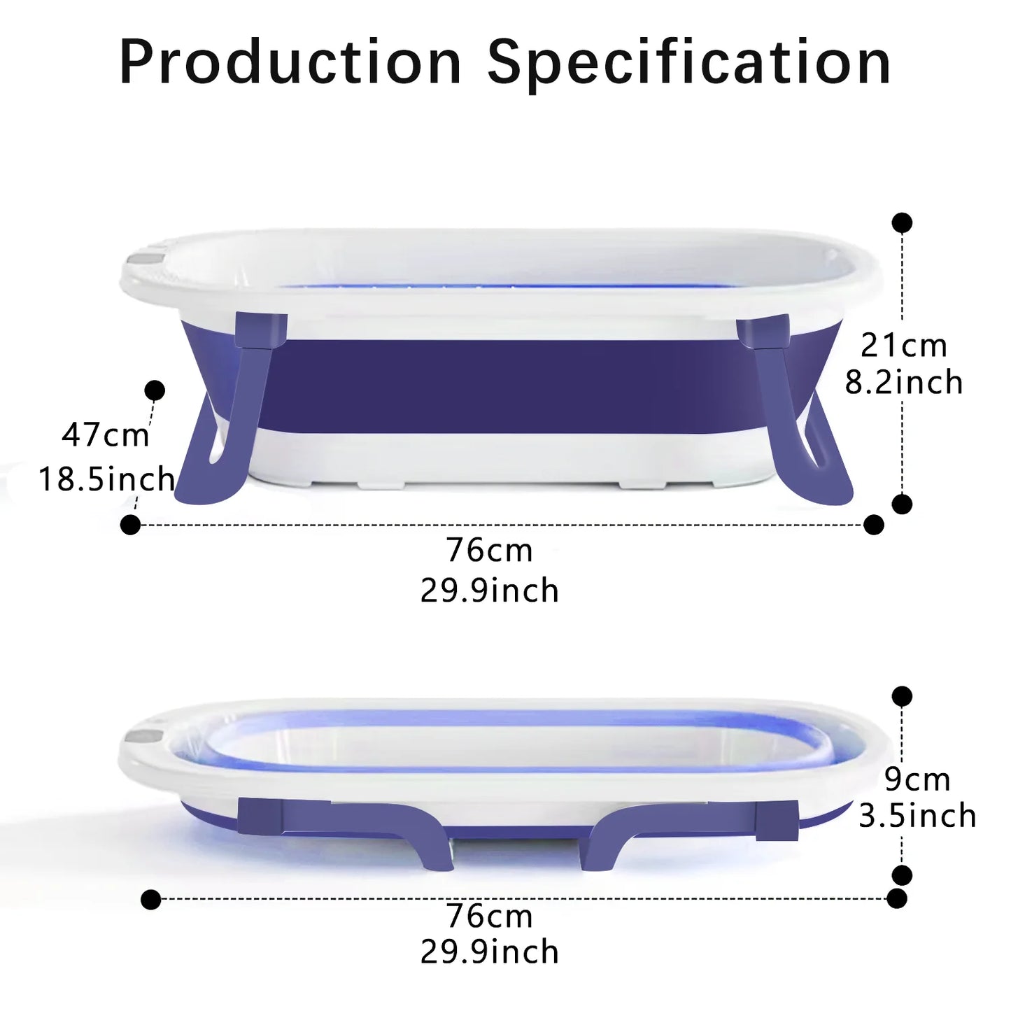 Foldable Baby Bathtub for Infants to Toddlers