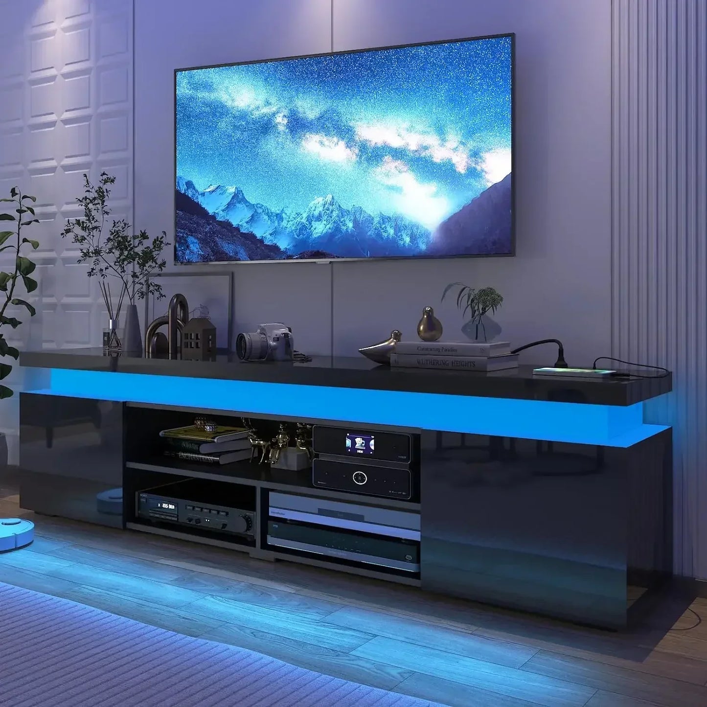 LED TV Stand for 85" TV, Modern