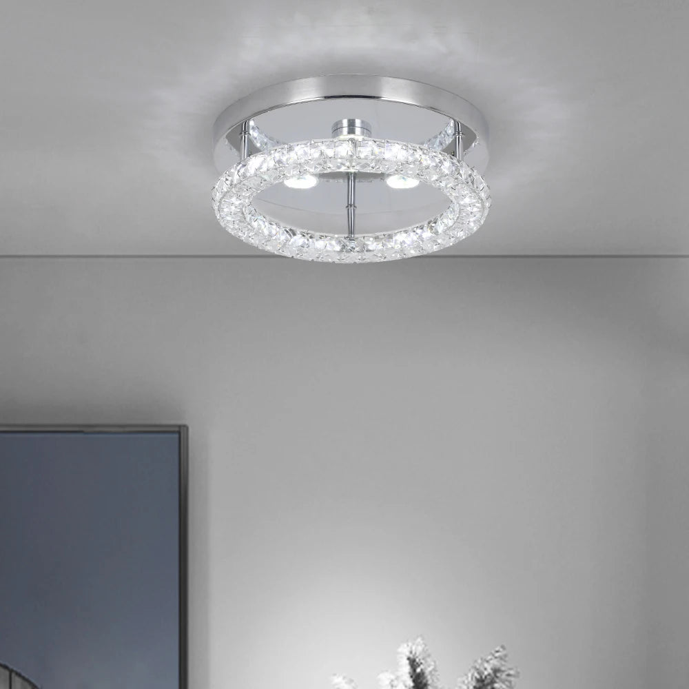 Crystal Flush Mount Ceiling Light Fixtures