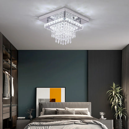 Crystal Flush Mount Ceiling Light Fixtures