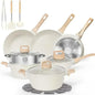 SODAY 12pcs Pots and Pans Set Non