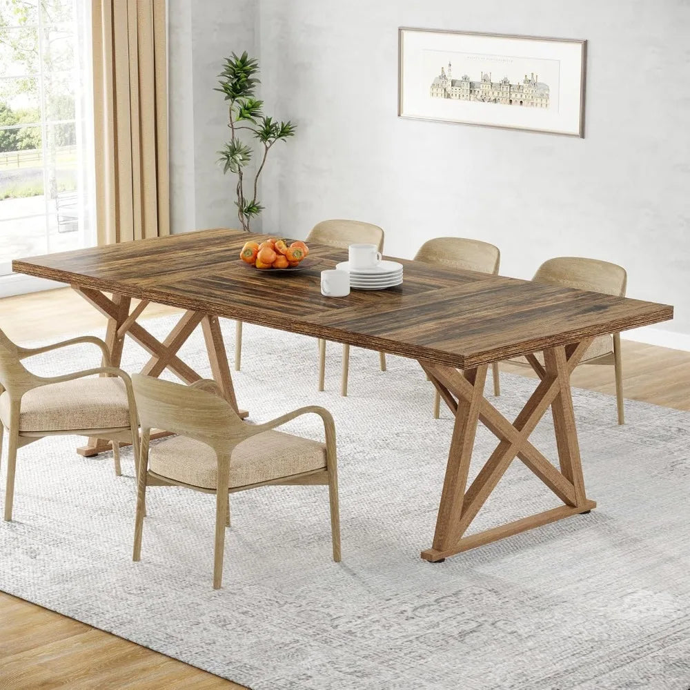 Dinning Room Table for 8 People, 6ft