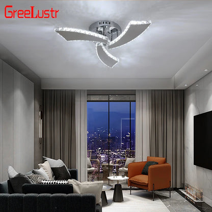 Luxury K9 Crystal Ceiling Lamp Indoor Living