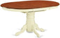 Modern Kitchen Table - an Oval Dining Table Top with Butterfly Leaf & Pedestal Base, 42x60 Inch, Oak