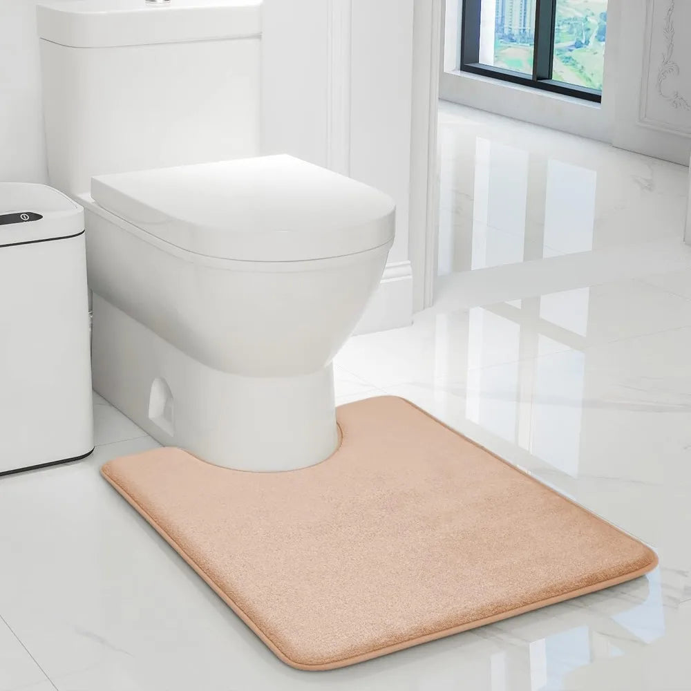 Bathroom Rug Sets 5 Piece, Memory Foam