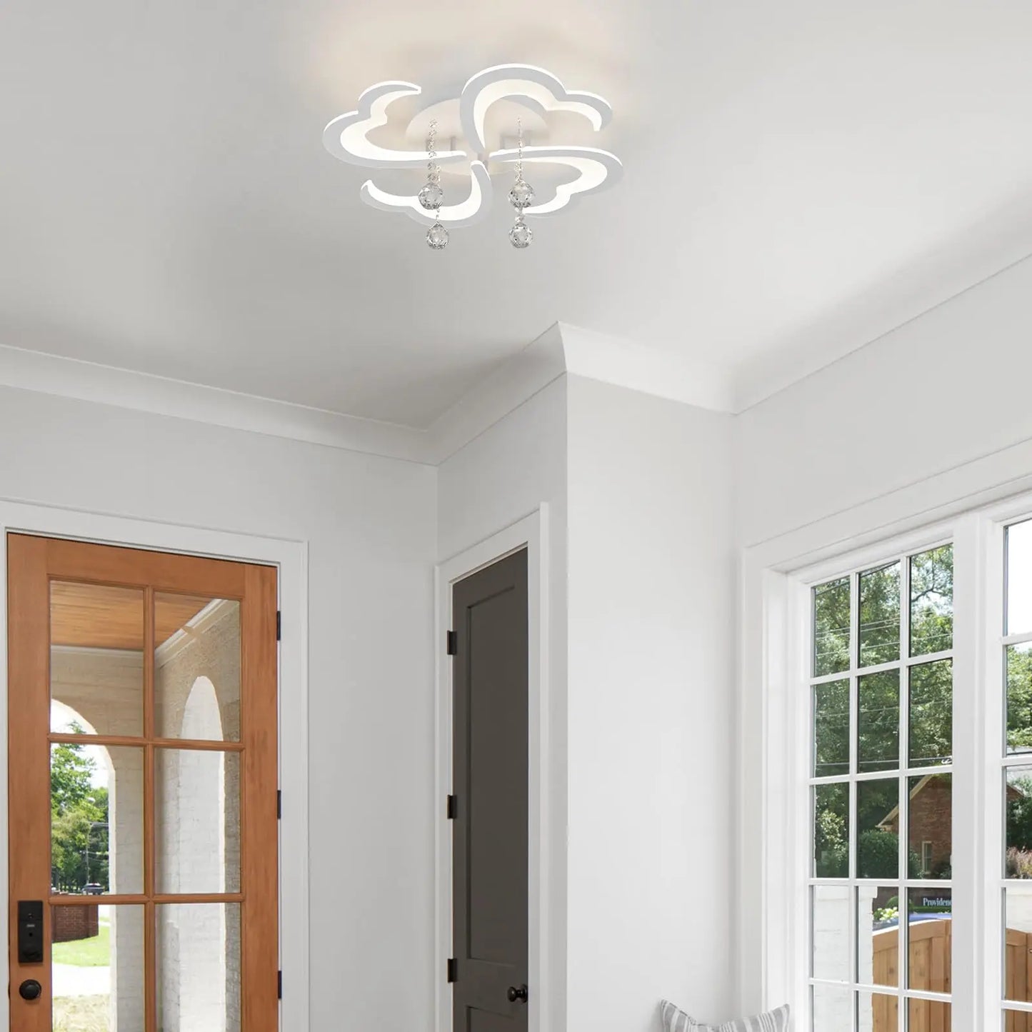 Modern LED Ceiling Light, 4-Head Flower