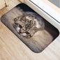 2pcs40*60cm Cute Cat Non-slip bath Mat