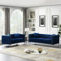 Velvet Loveseat Sofa Couch Set