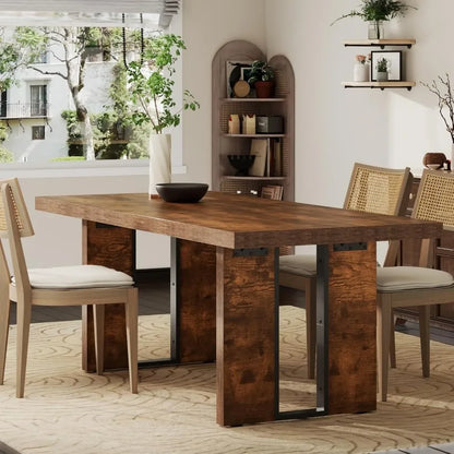 Rustic Dining Table, Farmhouse Dinner Table