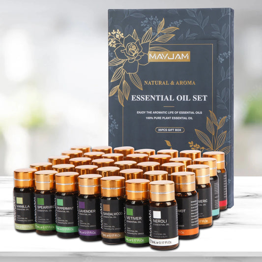 MAYJAM 35PCS Aromatic Essential Oils Gift Set