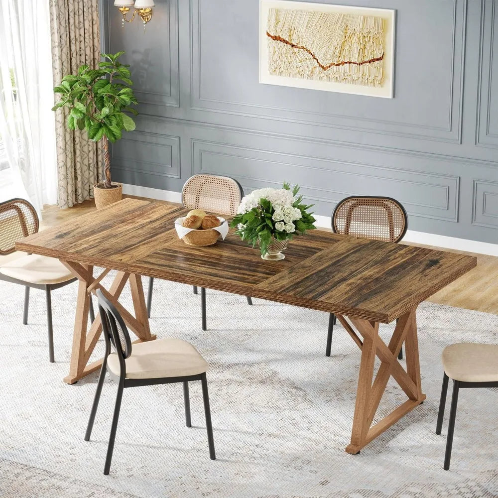 Dinning Room Table for 8 People, 6ft