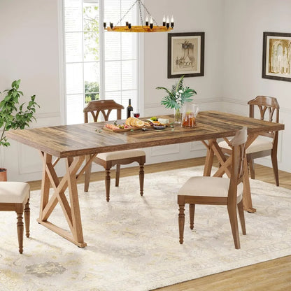 Dinning Room Table for 8 People, 6ft