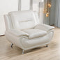 Modern Compact 1-Seat Sofa in White