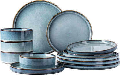 Ceramic Dinnerware Sets for 4, 12 Pieces