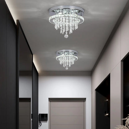 Crystal Flush Mount Ceiling Light Fixtures