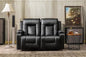 Leather Recliner Modern Loveseat Sofa, 2 Leather Recliner Chair,Modern Small Sofa Couch,2 Seater PU Loveseat