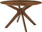 Dining Room Furniture Tables Crossroads 47inch Round Wood Dining Table  Walnut