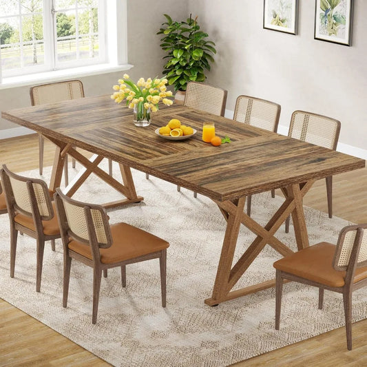 Dinning Room Table for 8 People, 6ft