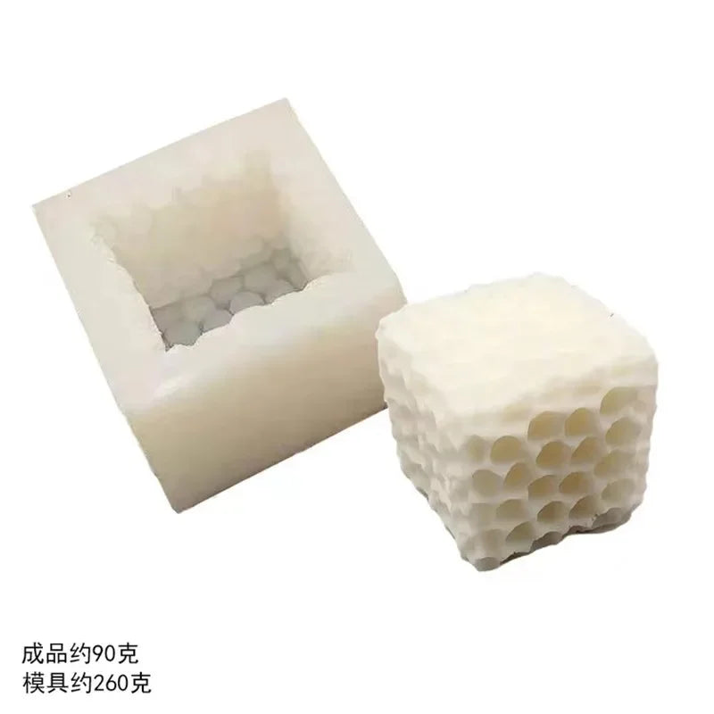 Cube Honeycomb Scented Candle Silicone Mold - Food