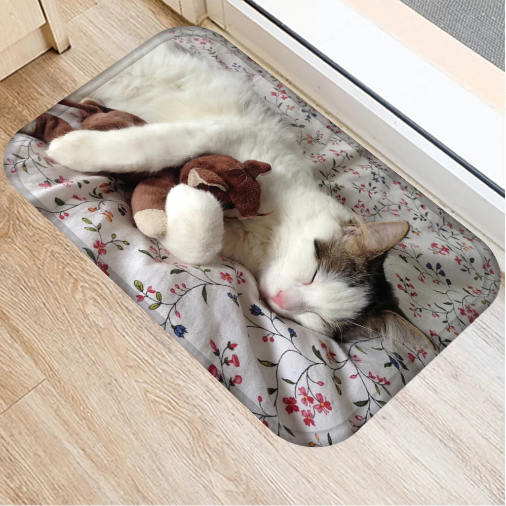 2pcs40*60cm Cute Cat Non-slip bath Mat