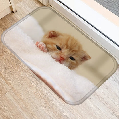 2pcs40*60cm Cute Cat Non-slip bath Mat